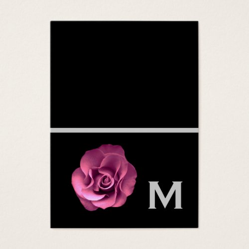 Pink Rose Wedding Gift Tags or Fold a Note Business Card