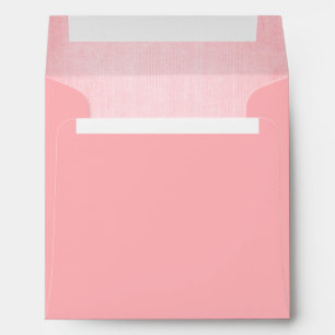 Pink rose wedding square matching invite envelope