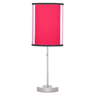 Pink rose white lines lamp