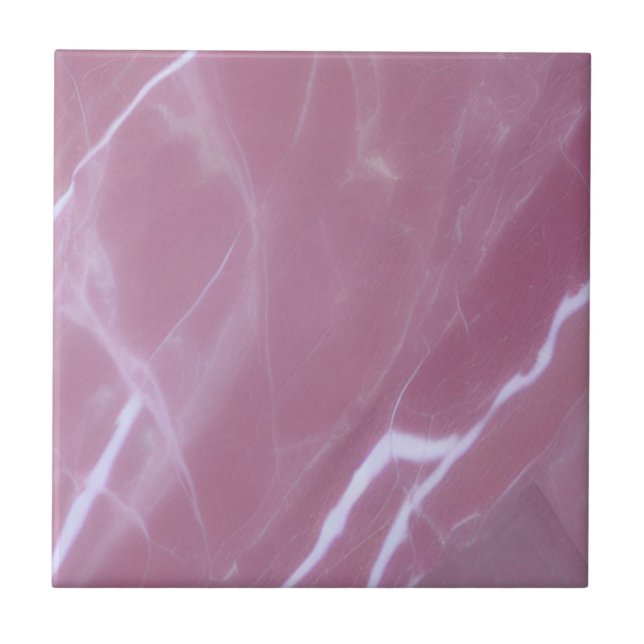 Pink rose white marble elegant modern luxury ceramic tile (Front)