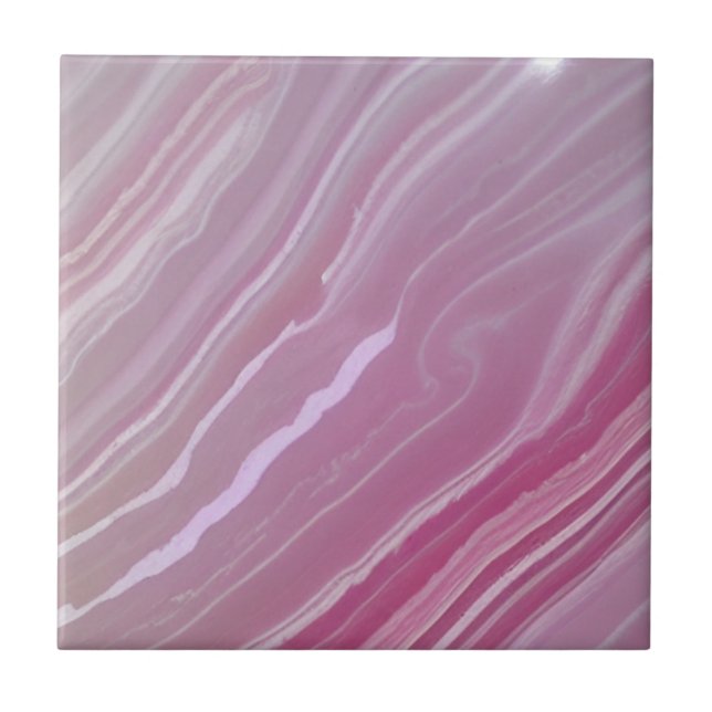 Pink rose white veins marble elegant modern luxury ceramic tile (Front)