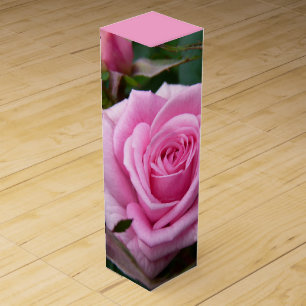 Pink Rose Wine Box Personalized Romantic Rose Box