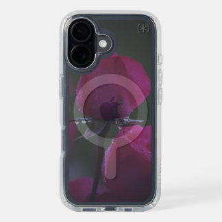 Pink Rose with Dew iPhone 16 Case