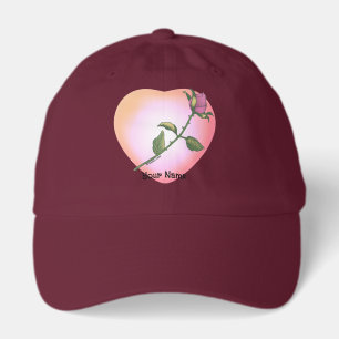 Pink Rosebud flowers Hat