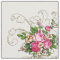 Pink Roses 5x8 Fabric