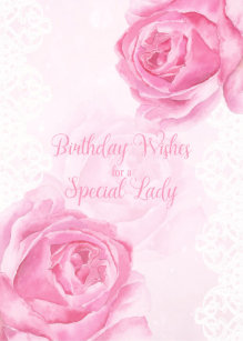 happy birthday pink lace