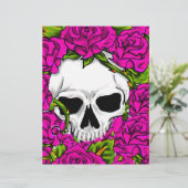 Pink Roses And Skull (Standing Front)