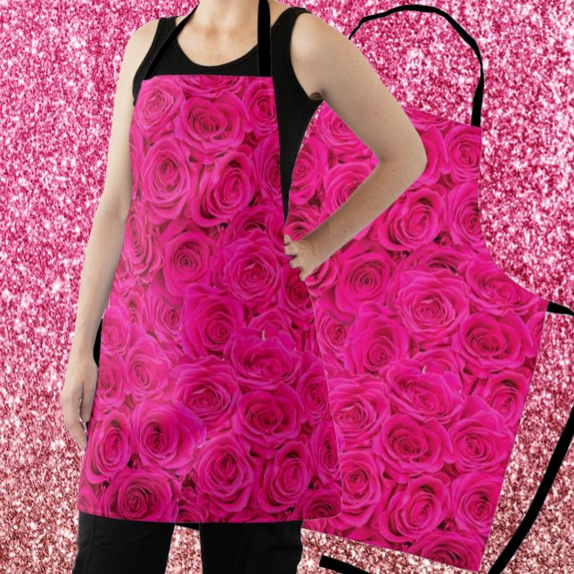 Pink Roses Apron (Creator Uploaded)
