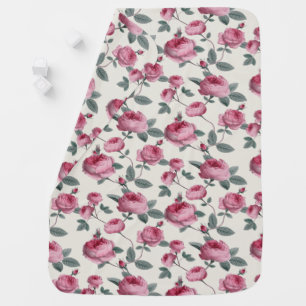 Pink Roses Baby Blanket