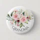 Pink Roses Baby Shower Button Grandma Button | Zazzle