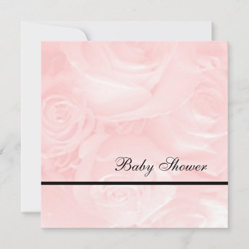 Pink Roses-Baby Shower Personalized Invites