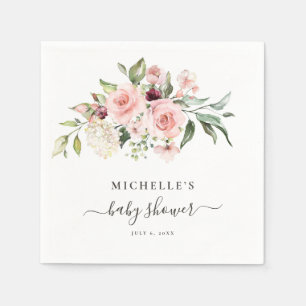 Pink Roses Baby Shower  Napkins