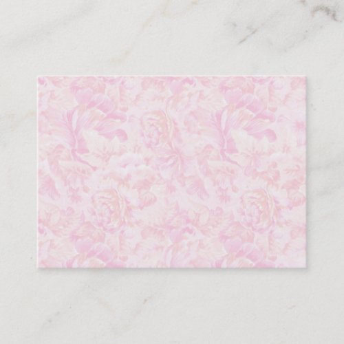 Pink Roses Background Business Card