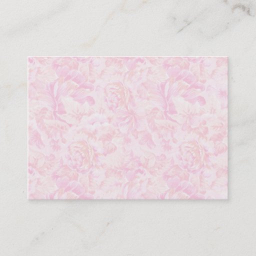 Customizable Pink Roses Background Business Card