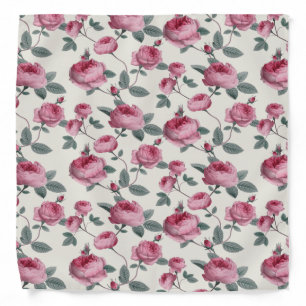 Pink Roses Bandana