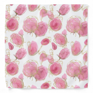 Pink roses bandana