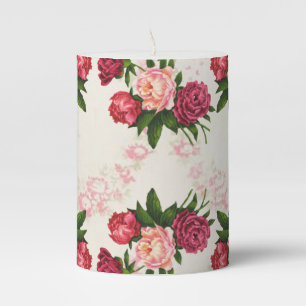 Pink Roses Candle