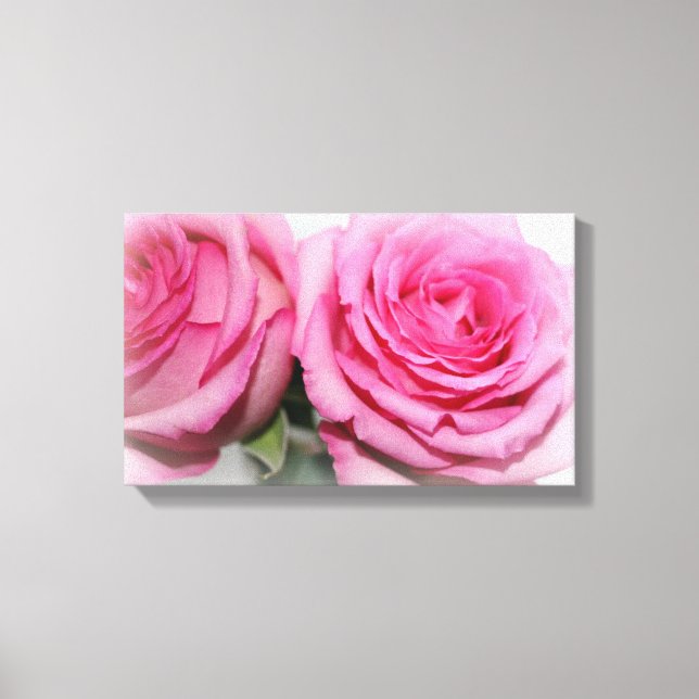 Pink Roses Canvas Wrap Print (Front)