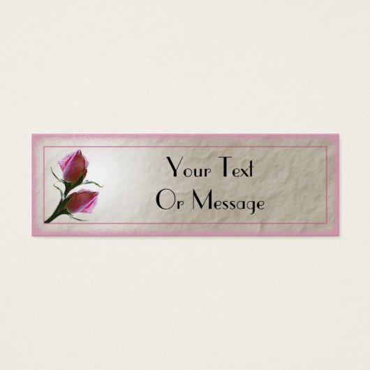 Pink Roses Card Template (Front)