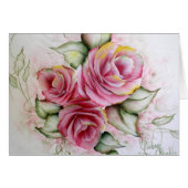 Pink Roses Cards (Front Horizontal)