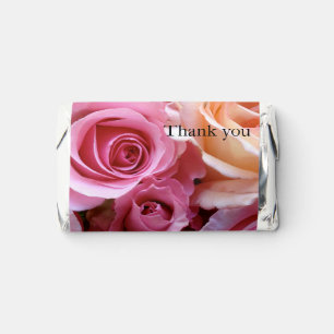 Pink roses closeup hershey's miniatures