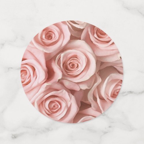 Pink roses confetti