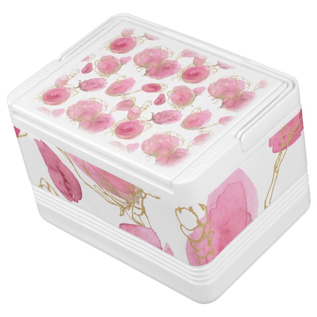 Pink roses cooler (Angled)