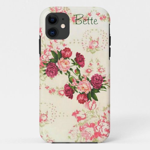 Pink Roses Custom iPhone 11 Case