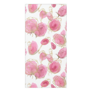 Pink roses door sign