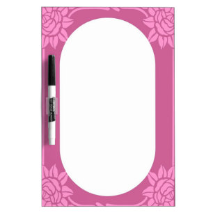 Pink Roses Dry Erase Board