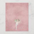 Pink Roses Elegant Boho PAPER Wedding Invite Flyer | Zazzle