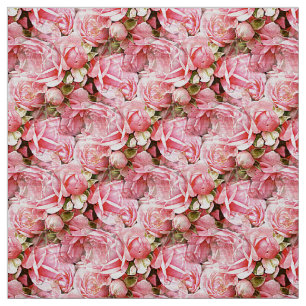 Pink Roses Fabric