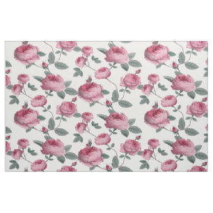 Pink Roses Fabric