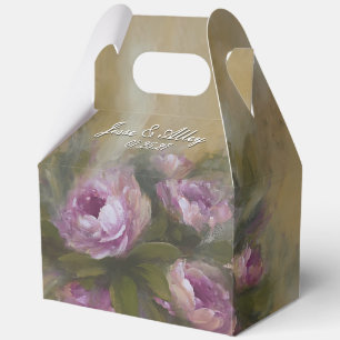 Pink Roses Favor Boxes