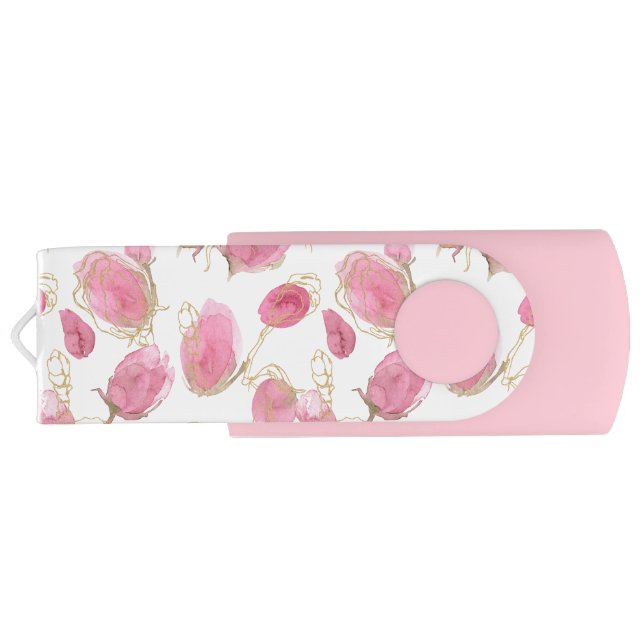 Pink roses flash drive (Back)