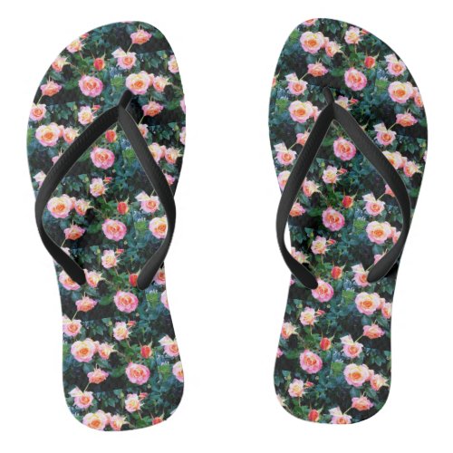 PINK ROSES     FLIP FLOPS