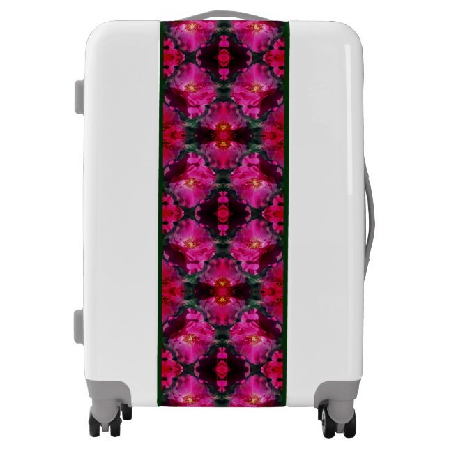 Pink Roses Floral Abstract Art        Luggage (Front)