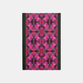 Pink Roses Floral Abstract Art Rug