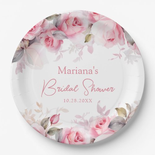 Pink Roses Floral Bridal Shower