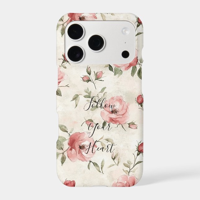 Pink Roses Floral  Case-Mate iPhone Case (Back)