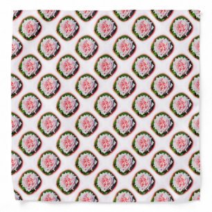 Pink roses floral design bandana