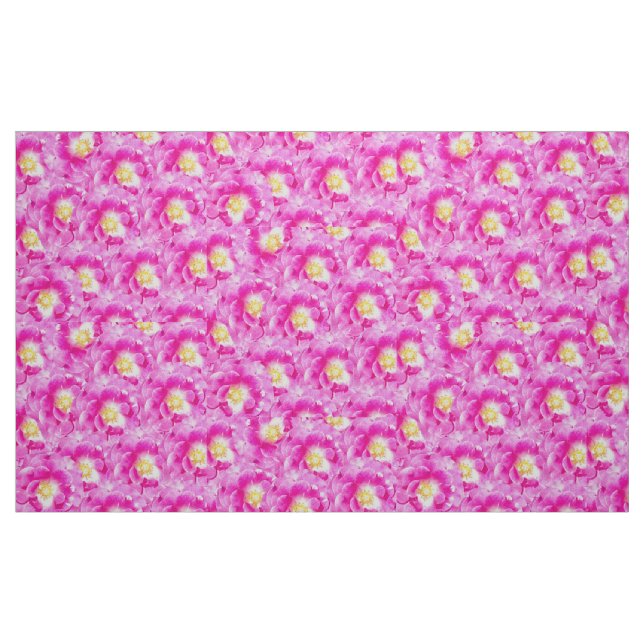 Pink roses floral pattern fabric (Fat Quarter)