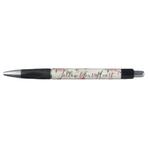 Pink Roses Floral Pen