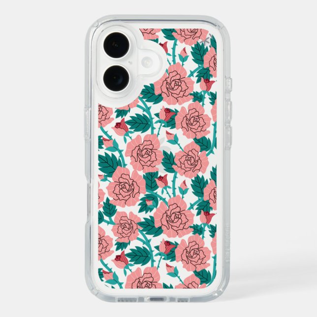 Pink Roses Floral Speck Case (Front)