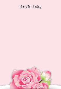 Pink Flowers To Do List Gifts On Zazzle Pink Roses Flowers To Do List Post It Notes