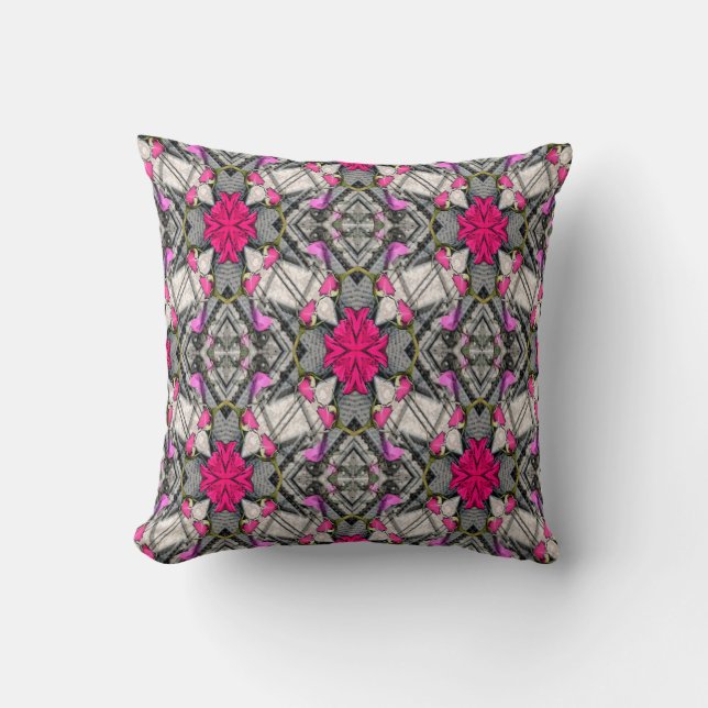 Pink Roses for you.... Throw Pillow (Front)
