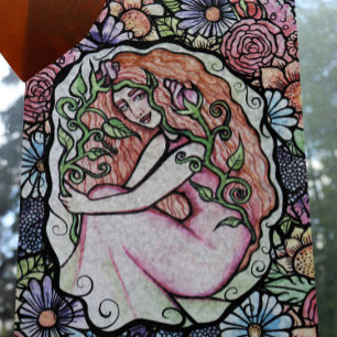 Pink Roses Goddess Tissue Paper