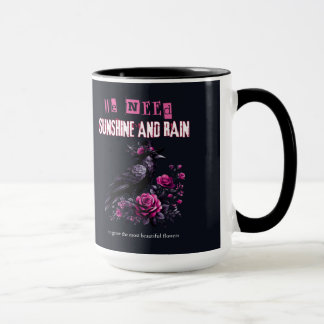 Pink Roses Gothic Mug