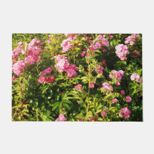Pink Roses in bloom Doormat