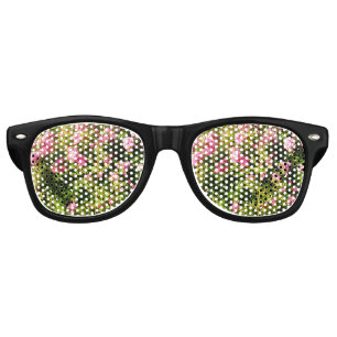 Pink Roses in bloom Retro Sunglasses